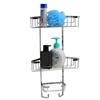 TEMA WIRE 3 TIER CORNER SHOWER BASKET CHROME