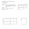 STOCKHOLM WALL HUNG FOUR DRAWER UNIT