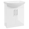 STRATA CLASSIC 65cm WHITE VANITY UNIT INC/BASIN+ STRATA