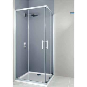 VERVE PRO CORNER ENTRY 900MM SILVER (870-895) & 900 X 9