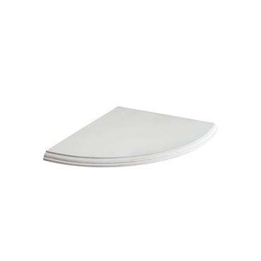 WHITE CORNER SHELF 300mm