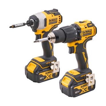 DeWalt 18V Combi & Impact Drill Twin Pack