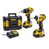 DeWalt 18V Combi & Impact Drill Twin Pack