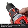 Einhell 18V Combi Drill with 2 x 2Ah Li-Ion Batteries