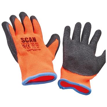 Scan Thermal Latex Dipped Gloves (3 Pairs)