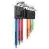 Faithfull 9 Piece Colour Coded Hex Key Set
