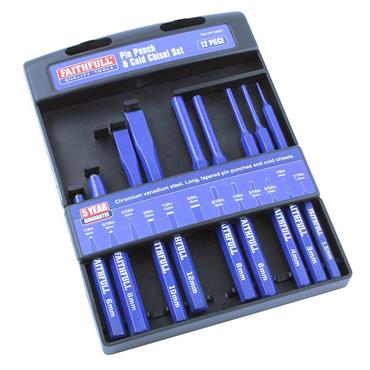 Faithfull 12 Piece Punch & Chisel Set