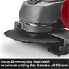 Einhell 18V Angle Grinder Kit with a 4.0Ah Li-Ion Batte