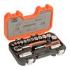 Bahco 1/4in & 3/8in Drive Socket Set (34 Piece)