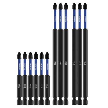 Faithfull 12 Piece Impact Screwdriver Bit Set