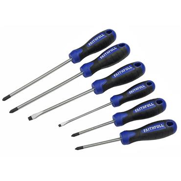 Faithfull 6 Piece Soft Grip Screwdriver Set