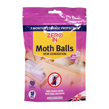 ZERO IN 10 PACK MOTH BALLS