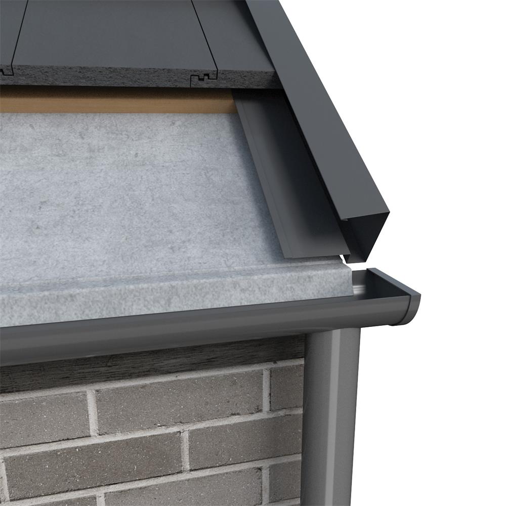 Tile Dry Verge System Alu. (65mm) Black 2.4m Kytun UK Dry Roofing Specialists Tile Dry Verge System Alu. (65mm) Black 2.4m Kytun UK Dry Roofing Specialists