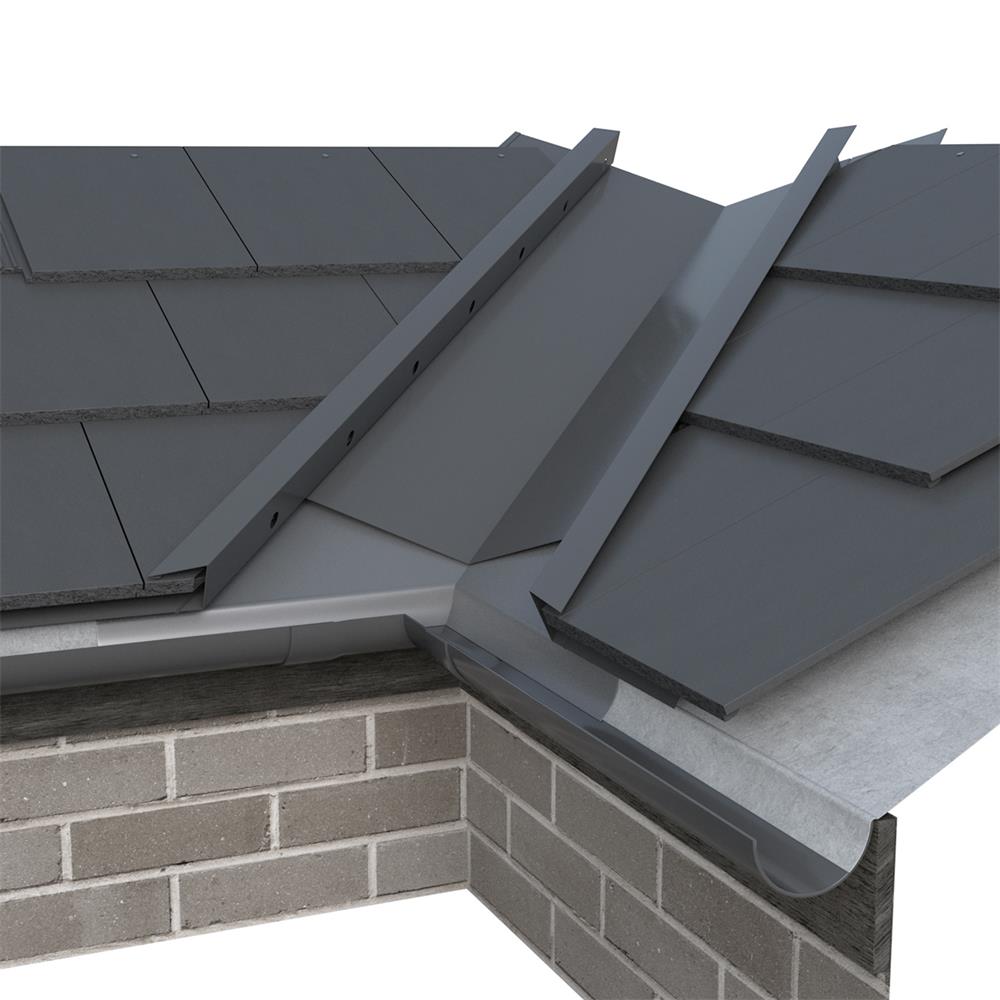 Valley Trough Alu. Blue/Black 2.4m Kytun UK Dry Roofing Specialists