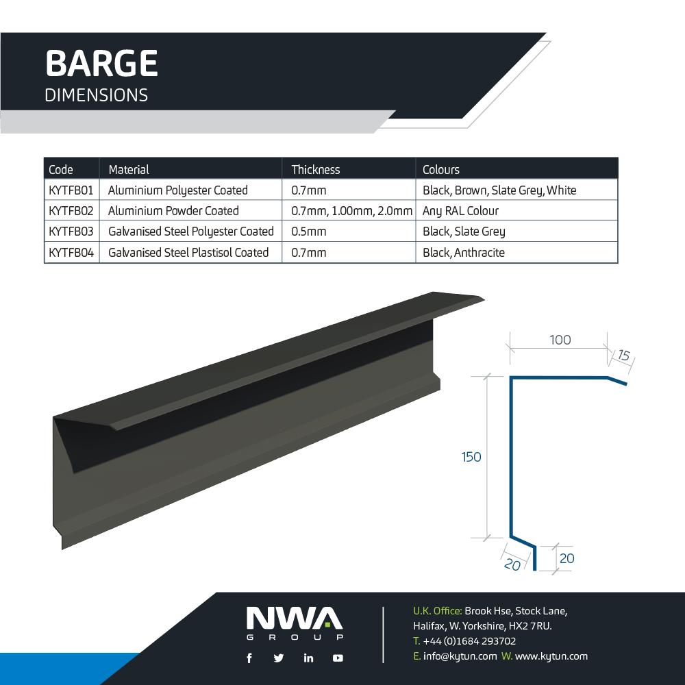 Barge Flashing (4 x 2.4m) Kytun UK Dry Roofing Specialists