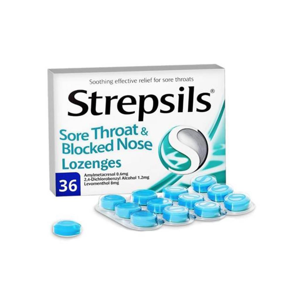 Strepsils Sore Throat and Blocked Nose Lozenges