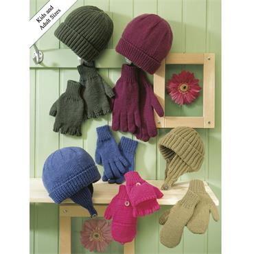 Sirdar Pattern 5840 Hats & Gloves in DK