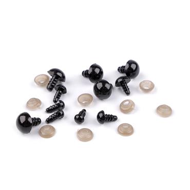 Box of Black Safety Eyes - Set of 142