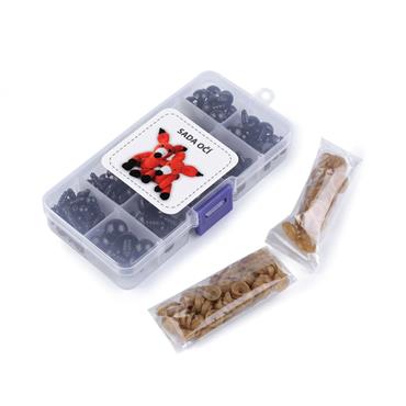 Box of Black Safety Eyes - Set of 142