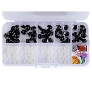 Box of 10mm Safety Eyes with Glitter Iris - 15 pairs