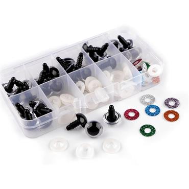 Box of 14mm Safety Eyes with Glitter Iris - 15 pairs