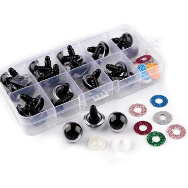 Box of 16mm Safety Eyes with Glitter Iris - 15 pairs