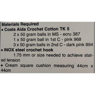 Crochet Pattern #00024 Heavenly Hearts Cushion