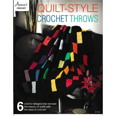 Annies Crochet Quilt Style Crochet Throws - 6 Colour Designs (Annies Book 871748)