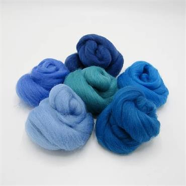 Feather Felts Wool Bundle....18 different colourways for Felting