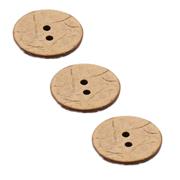 King Cole Corona Button 23mm Tan Pack of 3