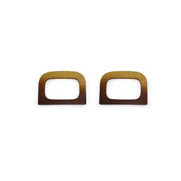 Circulo Gradient Wooden Strap 12x9 cm