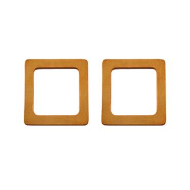 Circulo Square Wooden Strap 14x14 cm