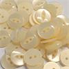 Pack of 6 x Cream Plastic Fisheye Buttons (14mm, Size 22)