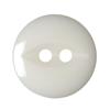 Pack of 6 x Solid Ivory Plastic Fisheye Buttons (14mm, Size 22)