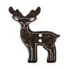 Reindeer Button (2 Hole) - 30mm