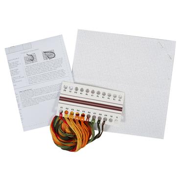 Counted Cross Stitch Kit: Mini: Pumpkin