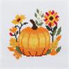 Counted Cross Stitch Kit: Mini: Pumpkin