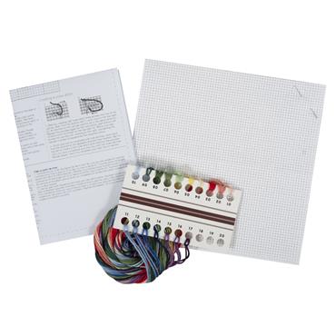 Counted Cross Stitch Kit: Mini: Pansies