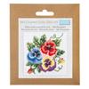 Counted Cross Stitch Kit: Mini: Pansies
