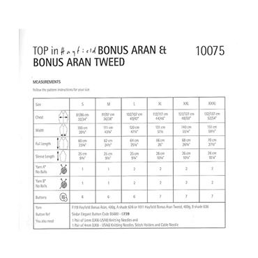 Hayfield Bonus Pattern 10075 Ladies Tops in Aran
