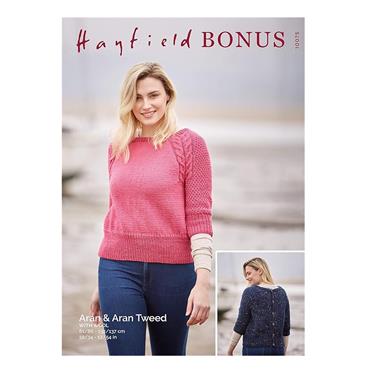 Hayfield Bonus Pattern 10075 Ladies Tops in Aran