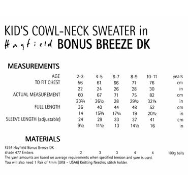 Pattern 2498 Cowl Neck Sweater in DK