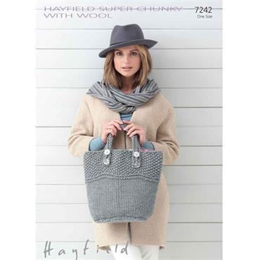 Hayfield Pattern 7242 Bag in Super Chunky 
