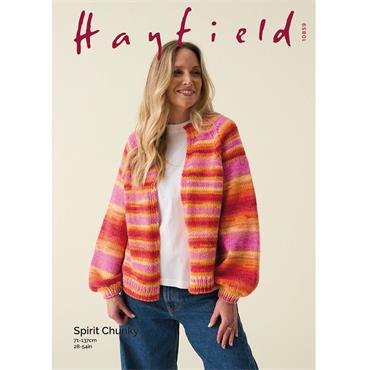 Hayfield Pattern 10859 Cardigan in Spirit Chunky