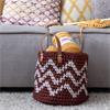 Hooked Crochet Oslo Basket Pattern in Zpagetti