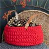 Hooked Crochet Panama Basket Pattern in Zpagetti