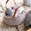 Hooked Crochet Panama Basket Pattern in Zpagetti