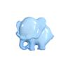 Elephant Shank Button 15mm Blue