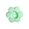 2 Hole Flower Button 15mm Mint
