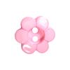 2 Hole Flower Button 15mm Pink